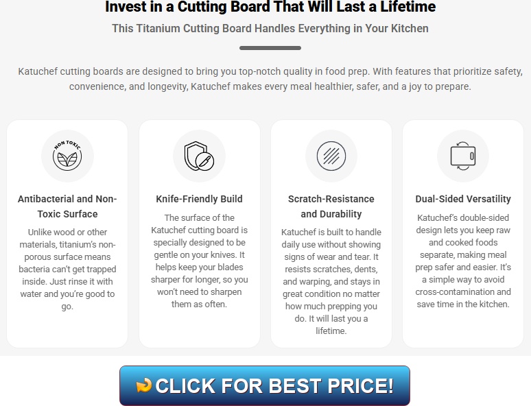 Katuchef Titanium Cutting Board Review – Hygienic & Durable Upgrade